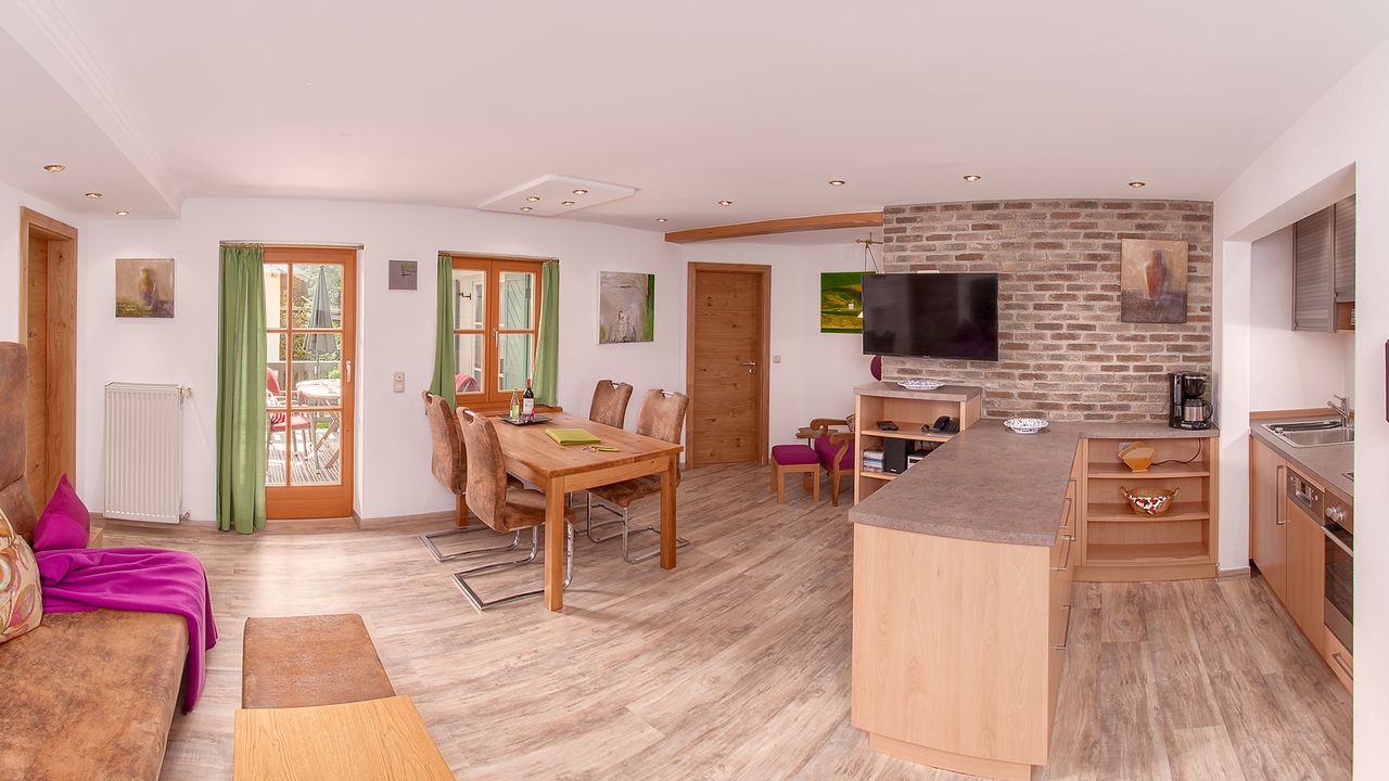 Fewo Sonntagshorn offener Wohn-Essbereich mit Küche Fewo Sonntagshorn offener Wohn-Essbereich mit Küche